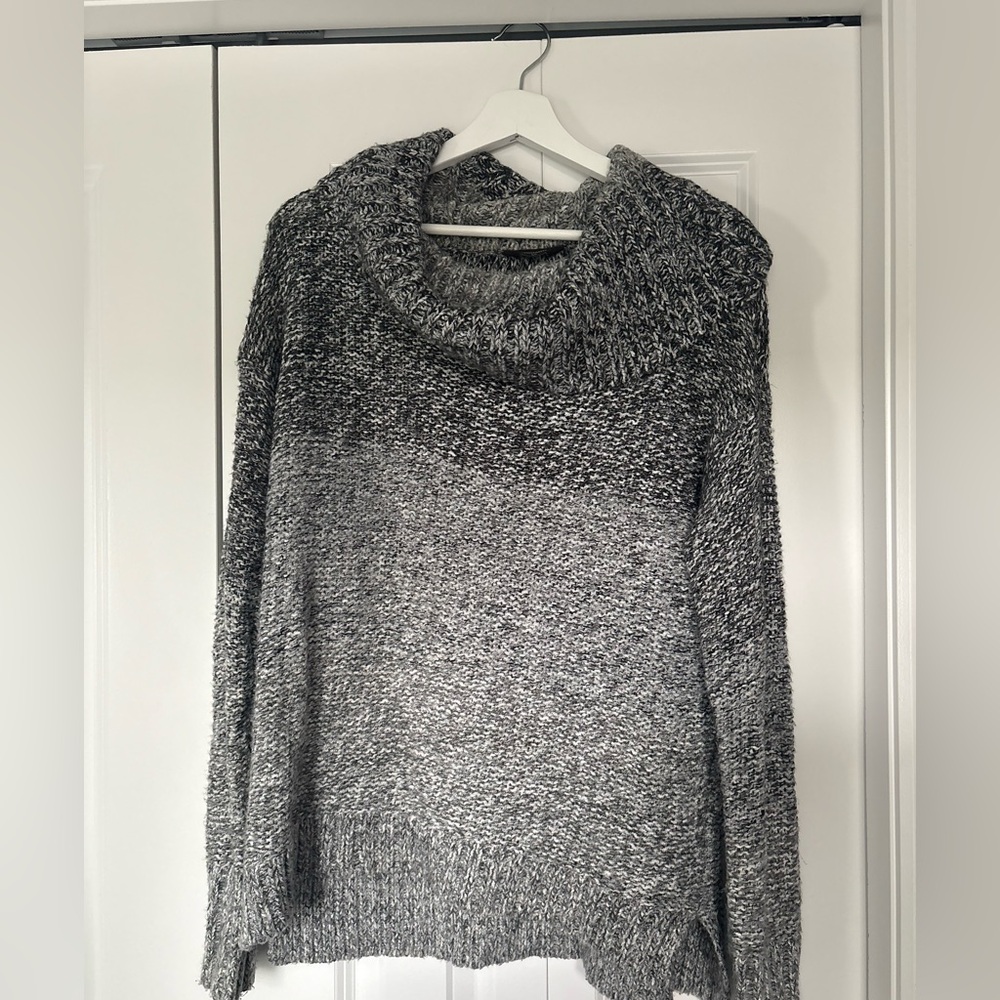 Denver Hayes Charcoal Cowl Neck Sweater